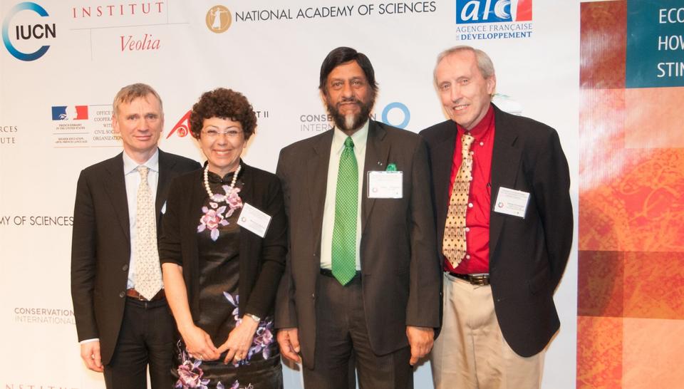 Conference Washington D.C. 2014_D. Cooper, M. Barbut, R. K. Pachauri, G. Hornberger