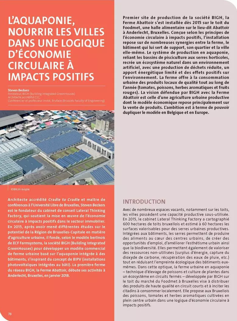 L’aquaponie, nourrir les villes dans une logique d’économie circulaire à impacts positifs