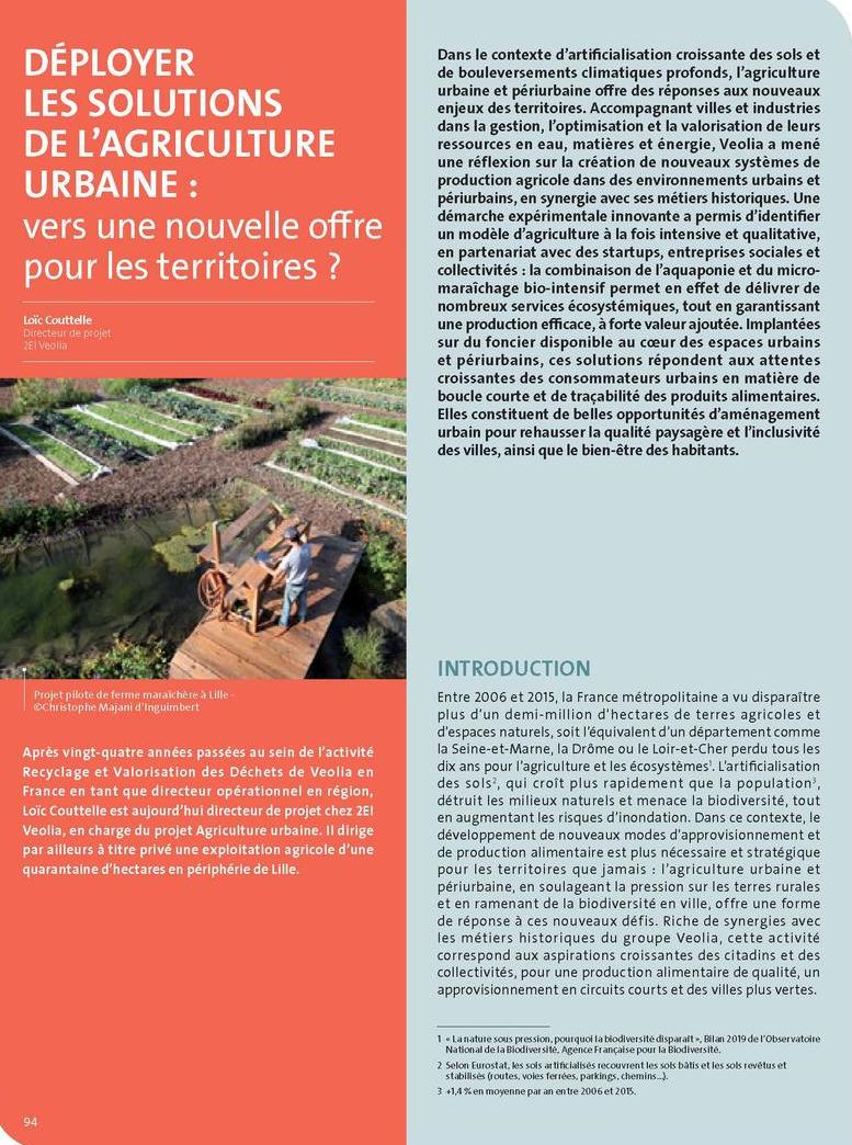 Déployer les solutions de l’agriculture urbaine : vers une nouvelle offre pour les territoires ?