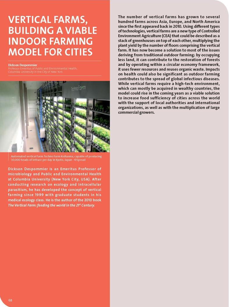 Vertical farms, building a viable indoor farming model for cities