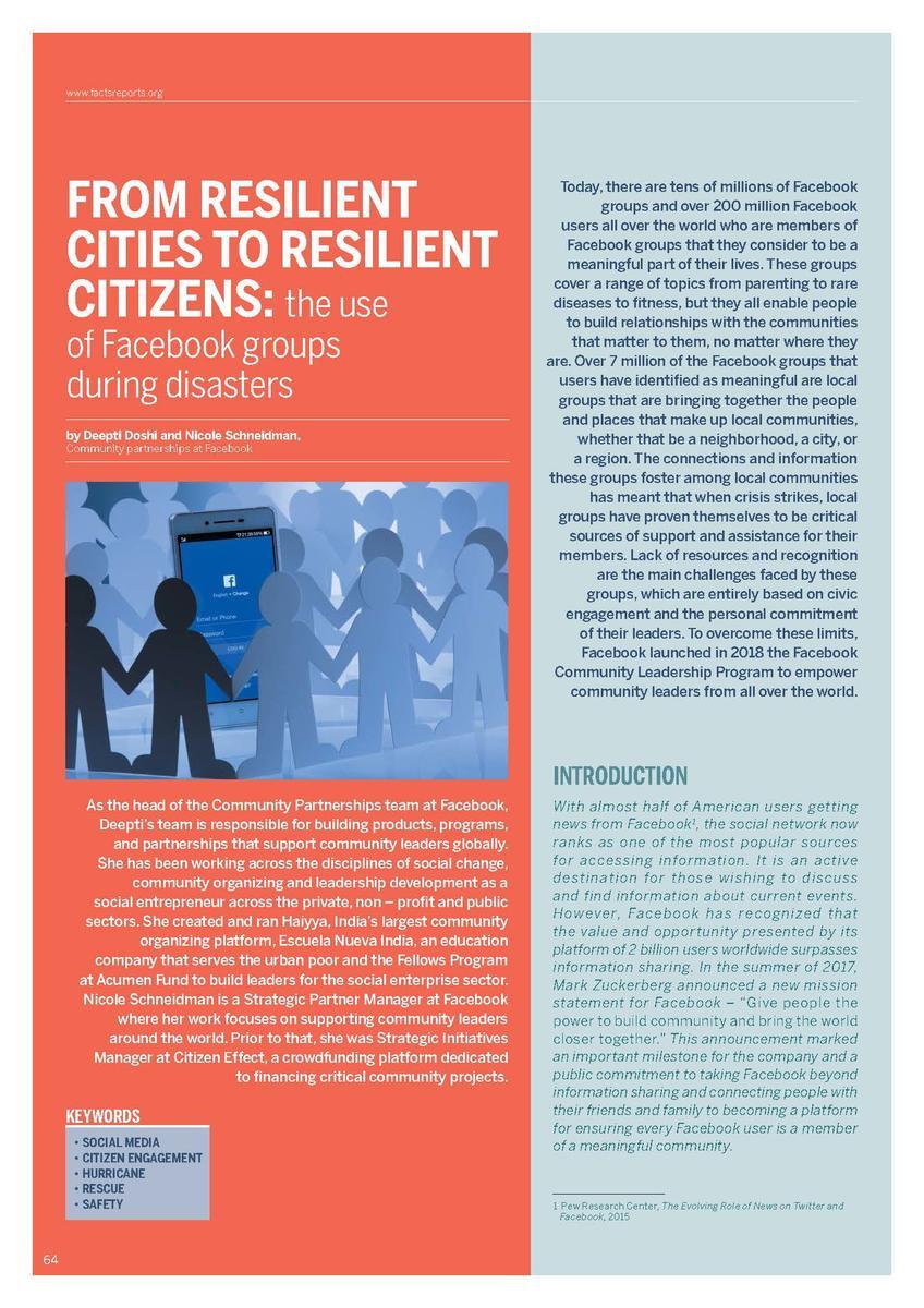 From resilient cities to resilient citizens