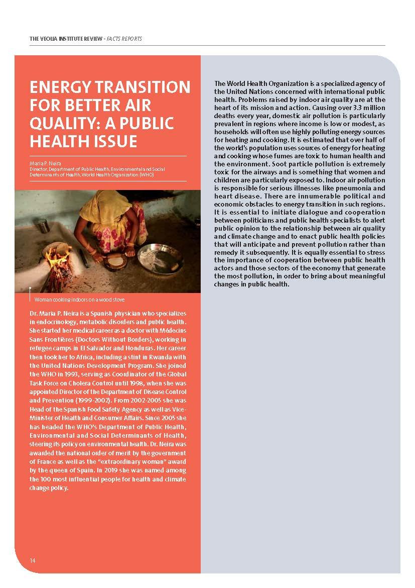 Energy transition for better air quality, a public health issue - Maria P. Neira