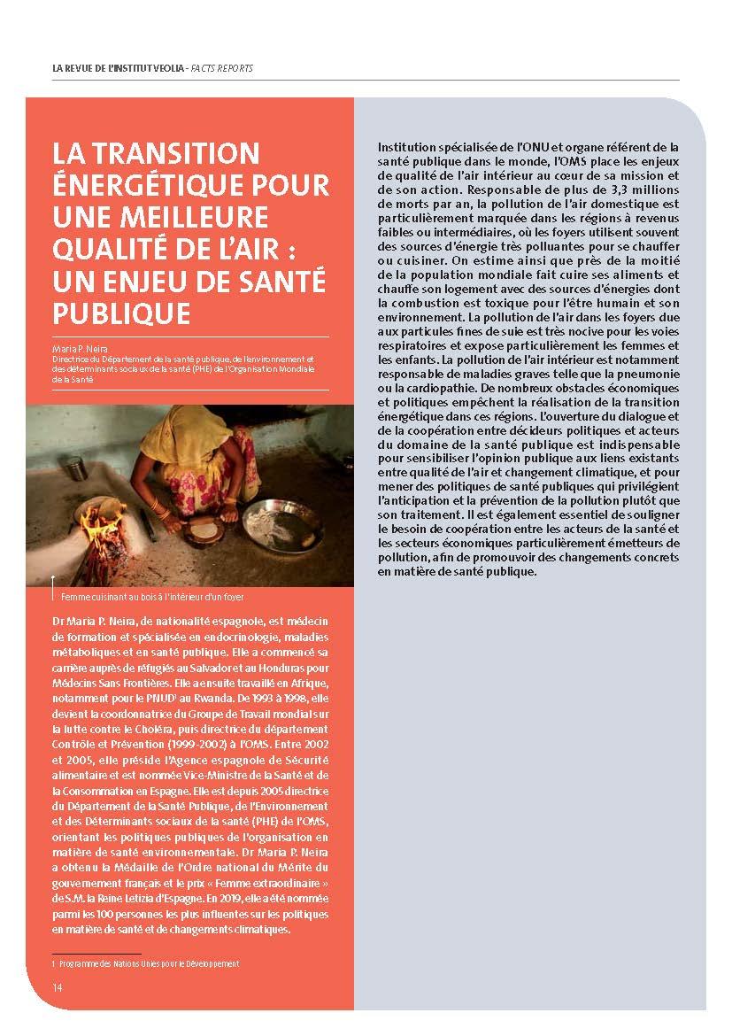 La transition énergétique pour une meilleure qualité de l’air, un enjeu de santé publique - Maria P. Neira