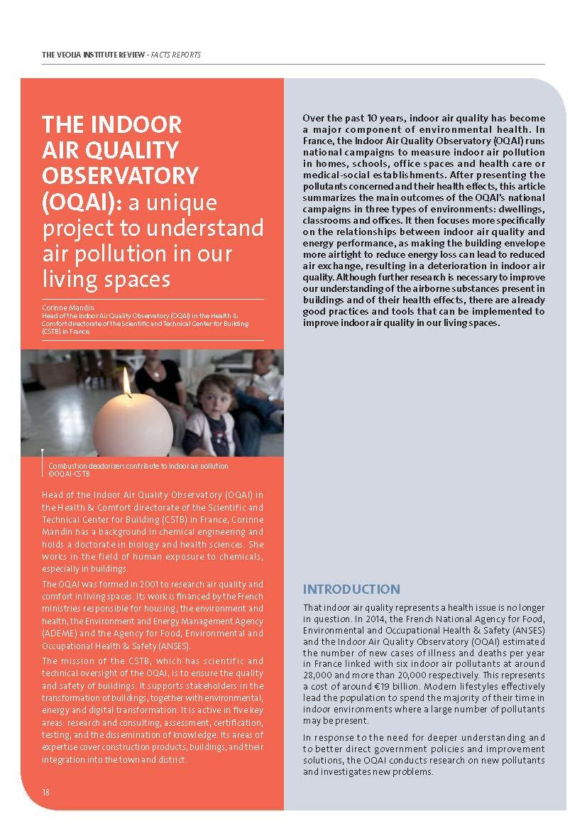 The Indoor Air Quality Observatory (OQAI) - Corinne Mandin