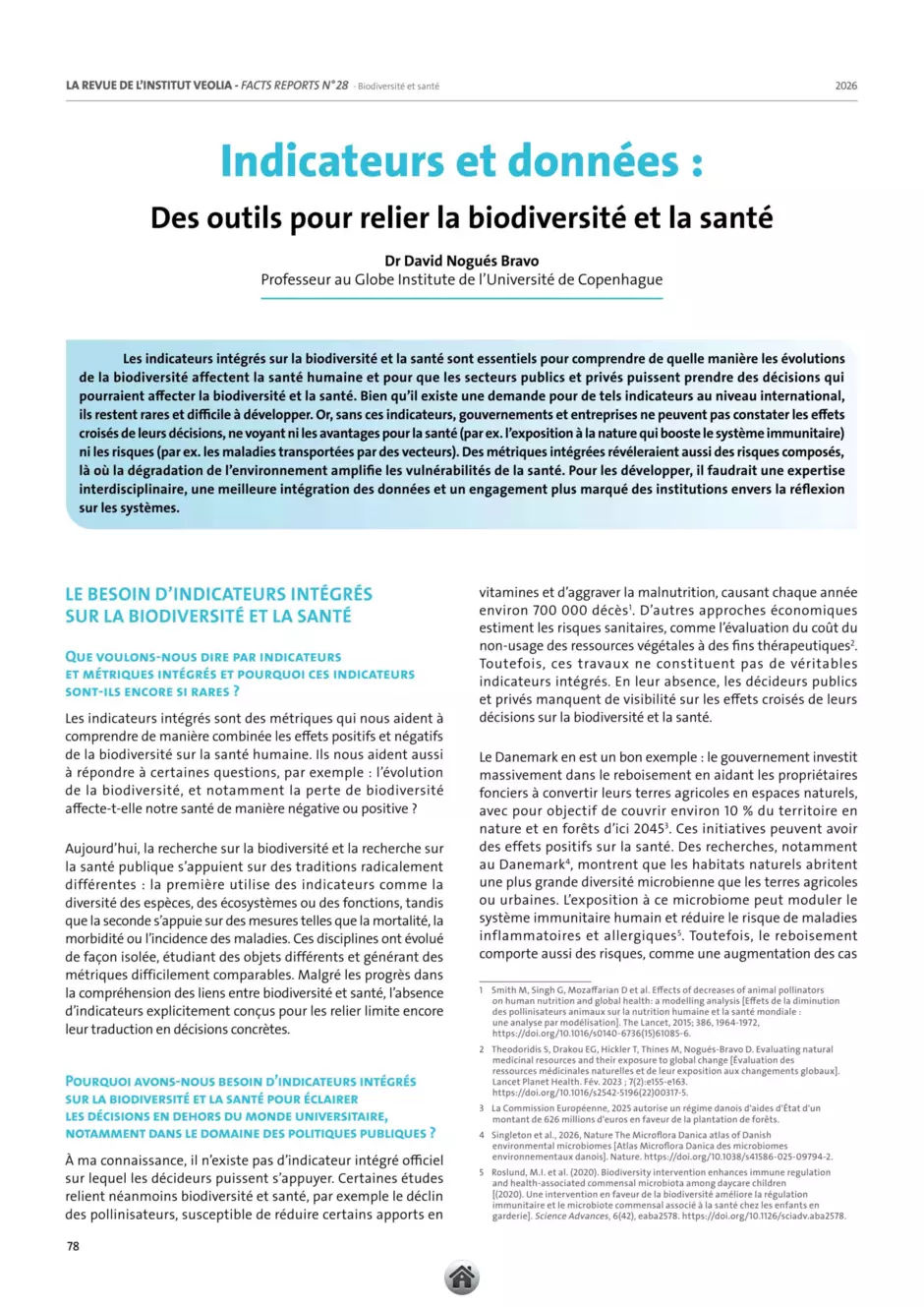 première page article 14