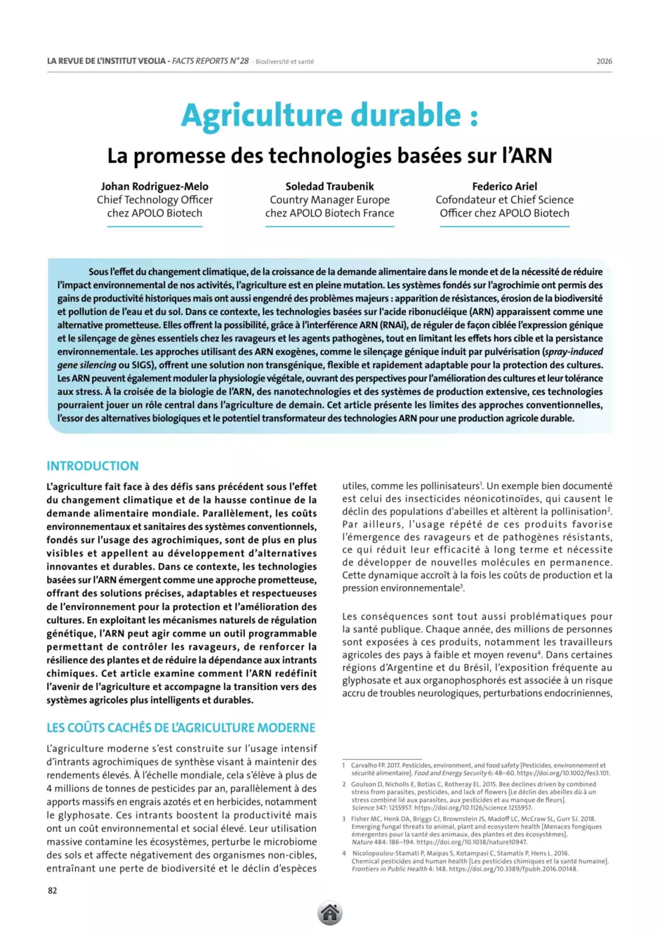 première page article 15