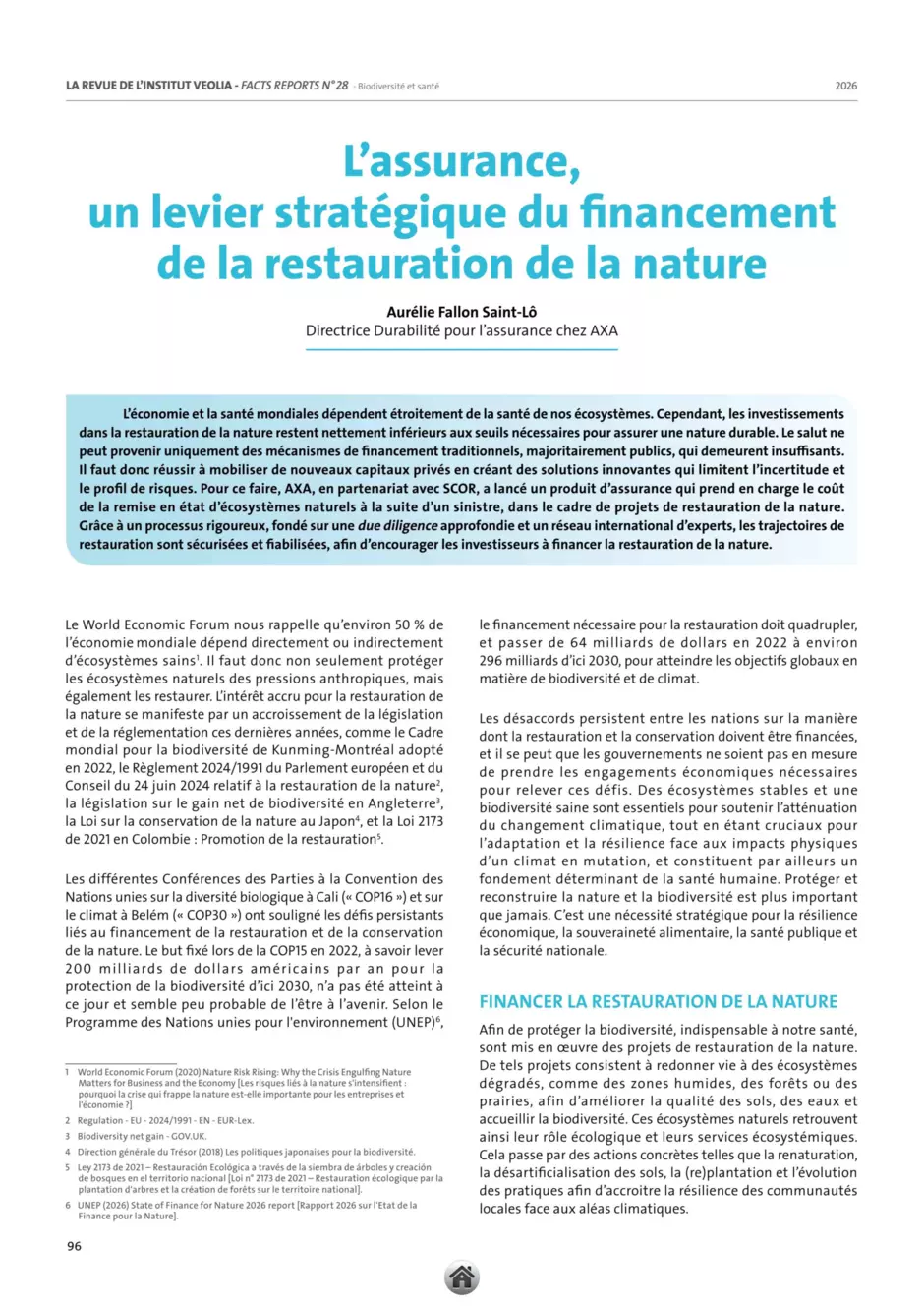 première page article 18