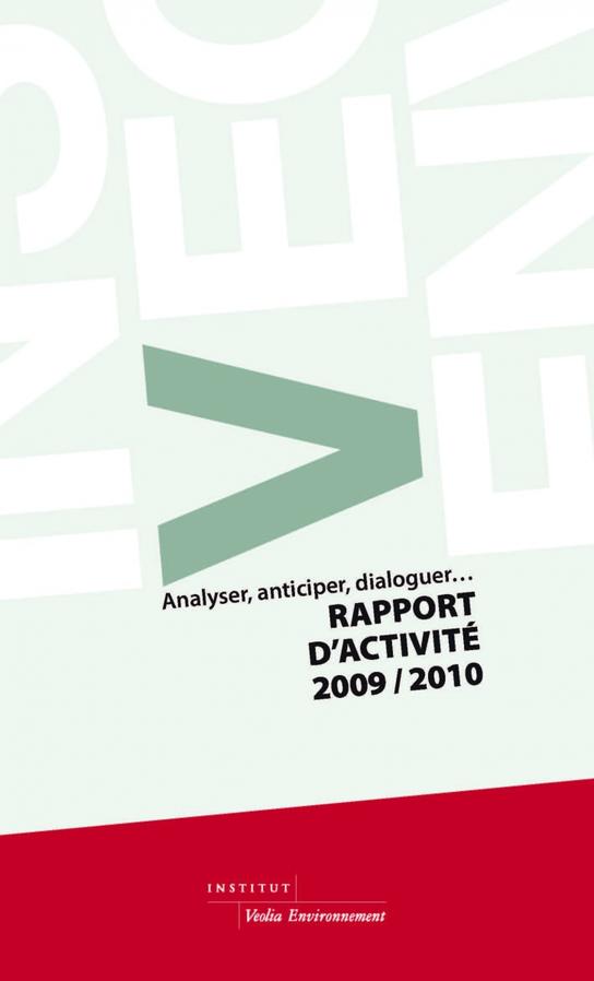 Couverture Rapport d'Activité 2019-2010